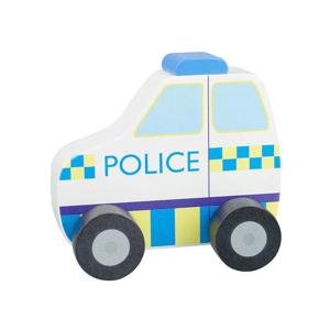 Orange Tree Toys Police Car Push Toy